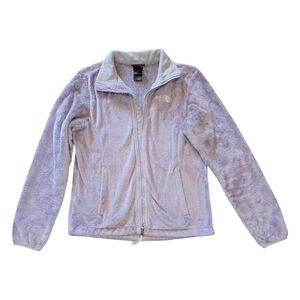 The North Face Women's Osito Fleece Jacket Grey Size Small Full Zip Teddy Soft